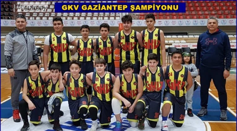 GKV U14 Basketbol Takımı Gaziantep Şampiyonu