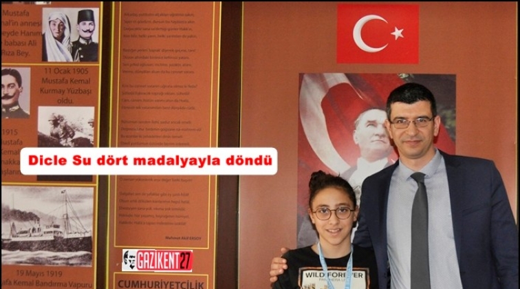 GKV’li Dicle Su İstanbul’da madalyaları topladı