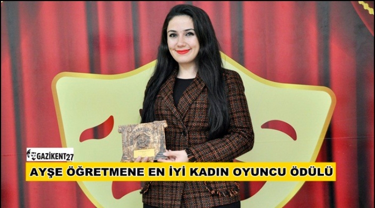 GKV’li öğretmene eni iyi kadın oyuncu ödülü