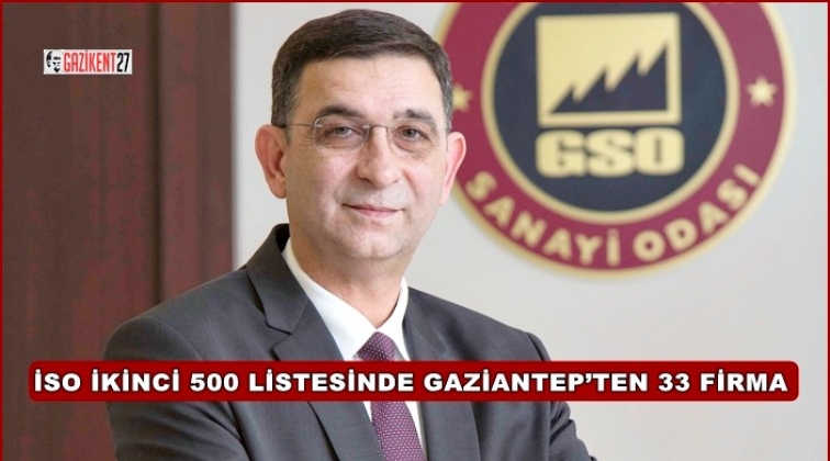 GSO Başkanı Ünverdi, Gaziantepli 33 firmayı kutladı