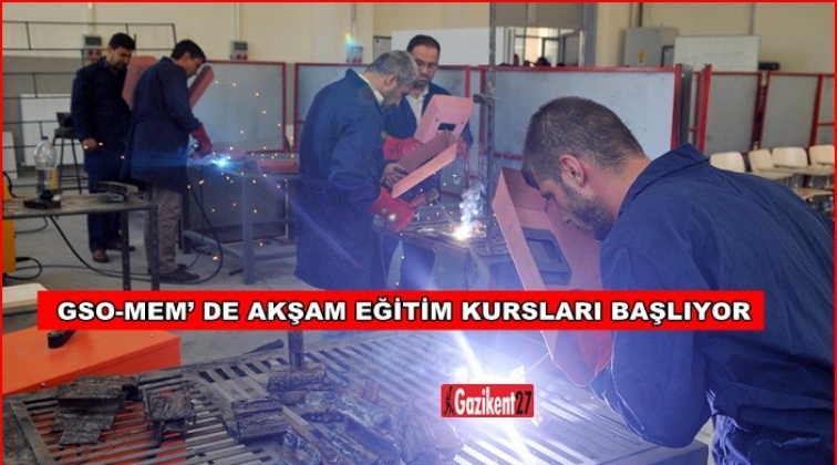 GSO-MEM'de akşam eğitim kursları başlıyor