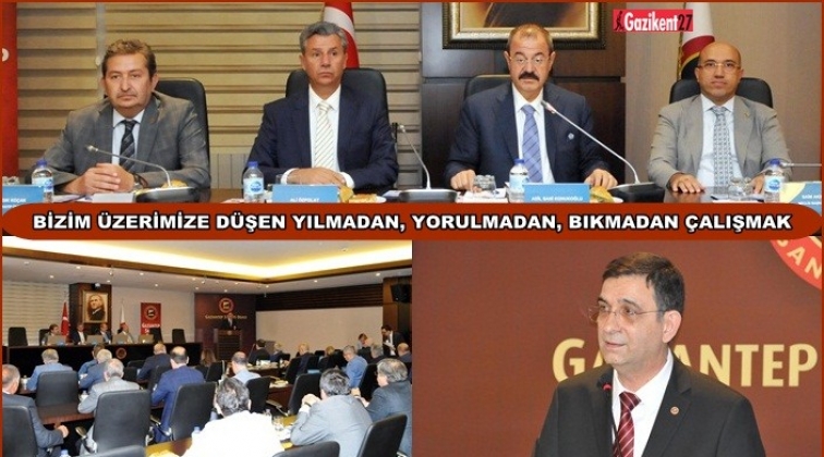 GSO'da Eylül ayı meclis toplantısı yapıldı