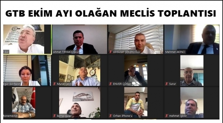 GTB'de ekim ayı meclis toplantısı yapıldı