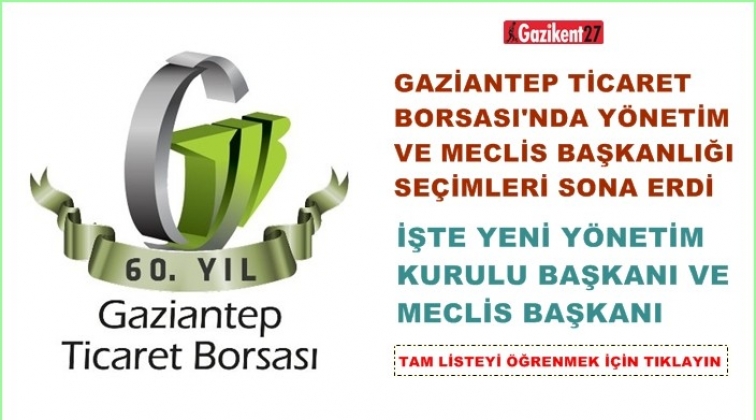 GTB'de meclis ve y&ouml;netim kurulu başkanı değişti