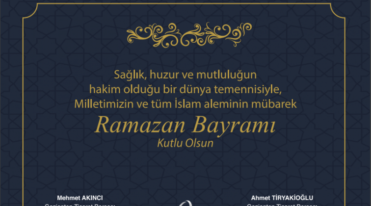 GTB'den Ramazan Bayramı mesajı