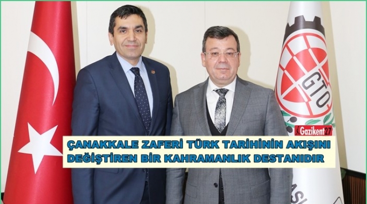 GTO Başkanlarından &Ccedil;anakkale Deniz Zaferi kutlaması