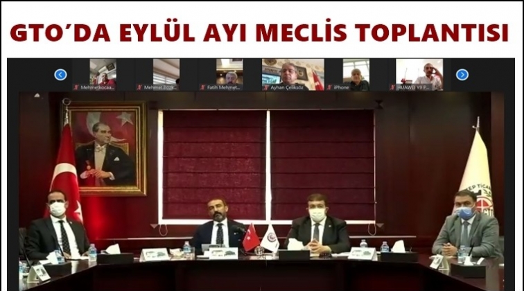 GTO'da eylül ayı olağan meclis toplantısı