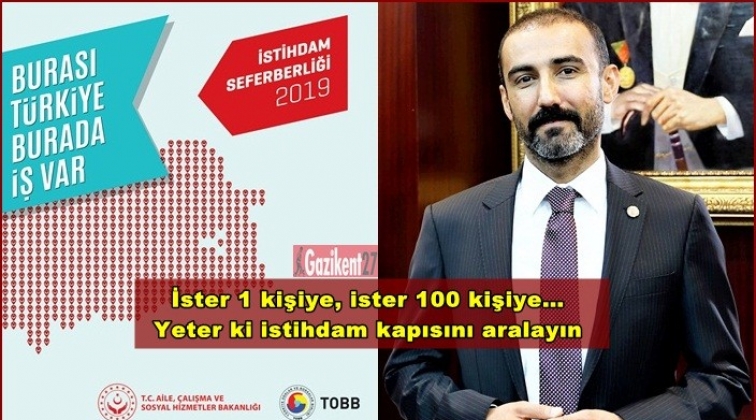 GTO’dan istihdam seferberliğine destek