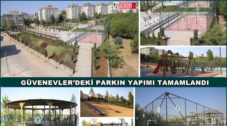 Güvenevler parkı tamamladı