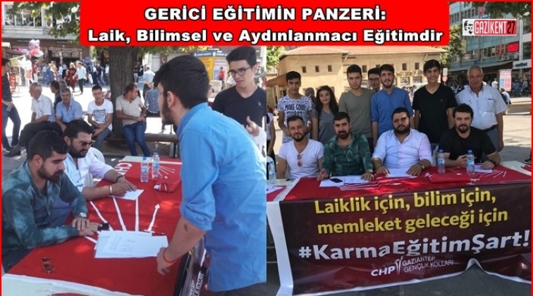 Halk Liseliler Karma Eğitim i&ccedil;in imza topladı