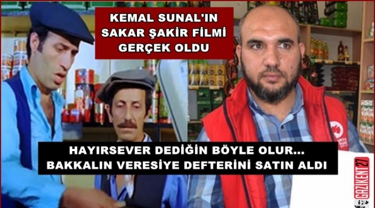 Hayırsever, bakkalın veresiye defterini satın aldı