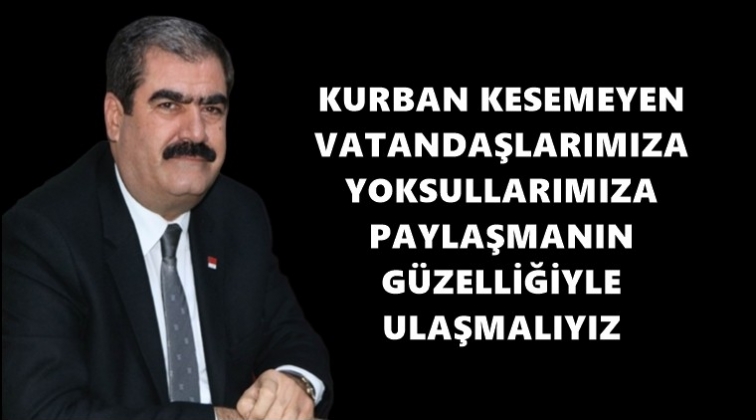 Hayri Sucu'dan Kurban Bayramı mesajı