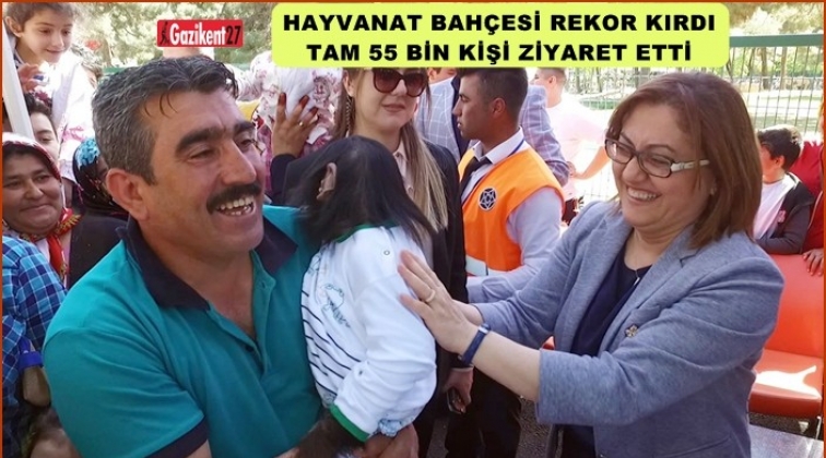 Hayvanat Bah&ccedil;esi'ne 55 bin ziyaret&ccedil;i