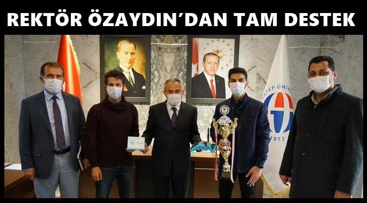 ‘HiddenDanger’ takımından Rektöre ziyaret