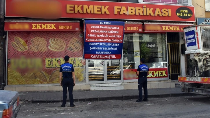 Hijyen ve temizlik kurallarına uymayan fırın kapatıldı!