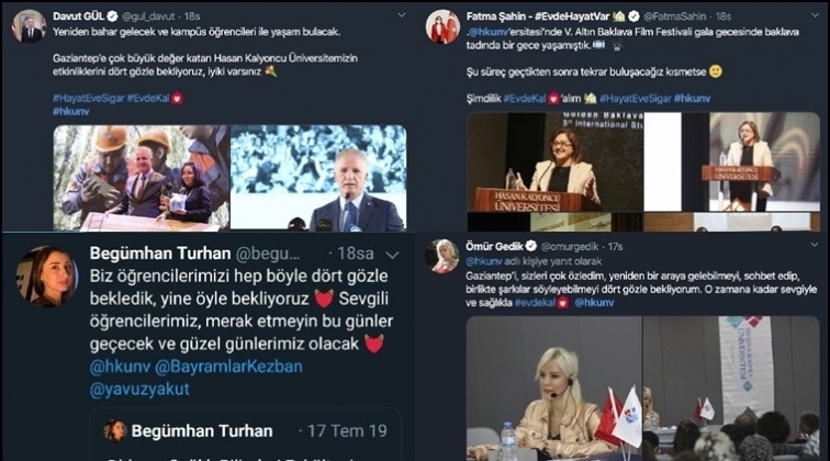 HKÜ’nün paylaşımına ünlülerden destek