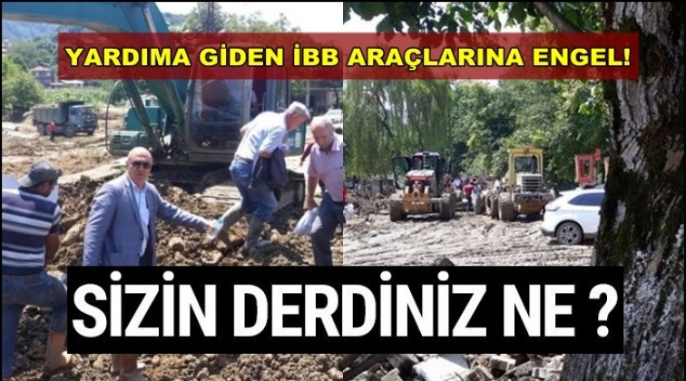 İBB araçlarını böyle engellediler!