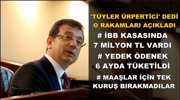 İBB'de 980 milyon lira 1 haftada buhar olmuş!