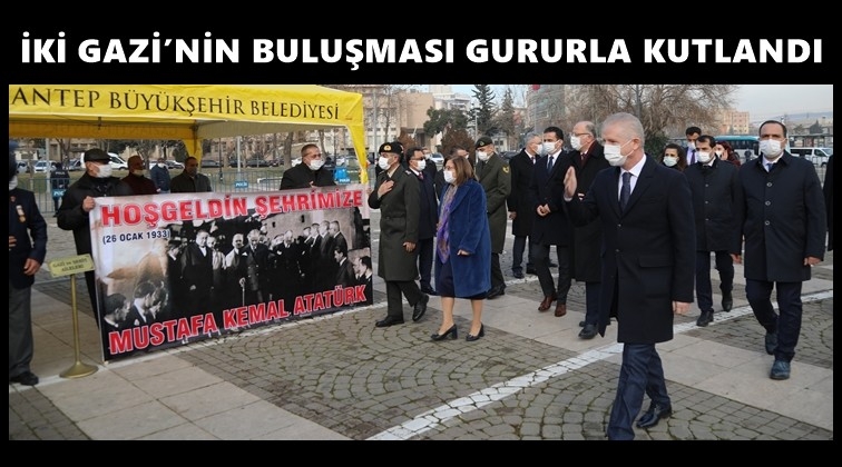 İki Gazi’nin buluşması gururla kutlandı...