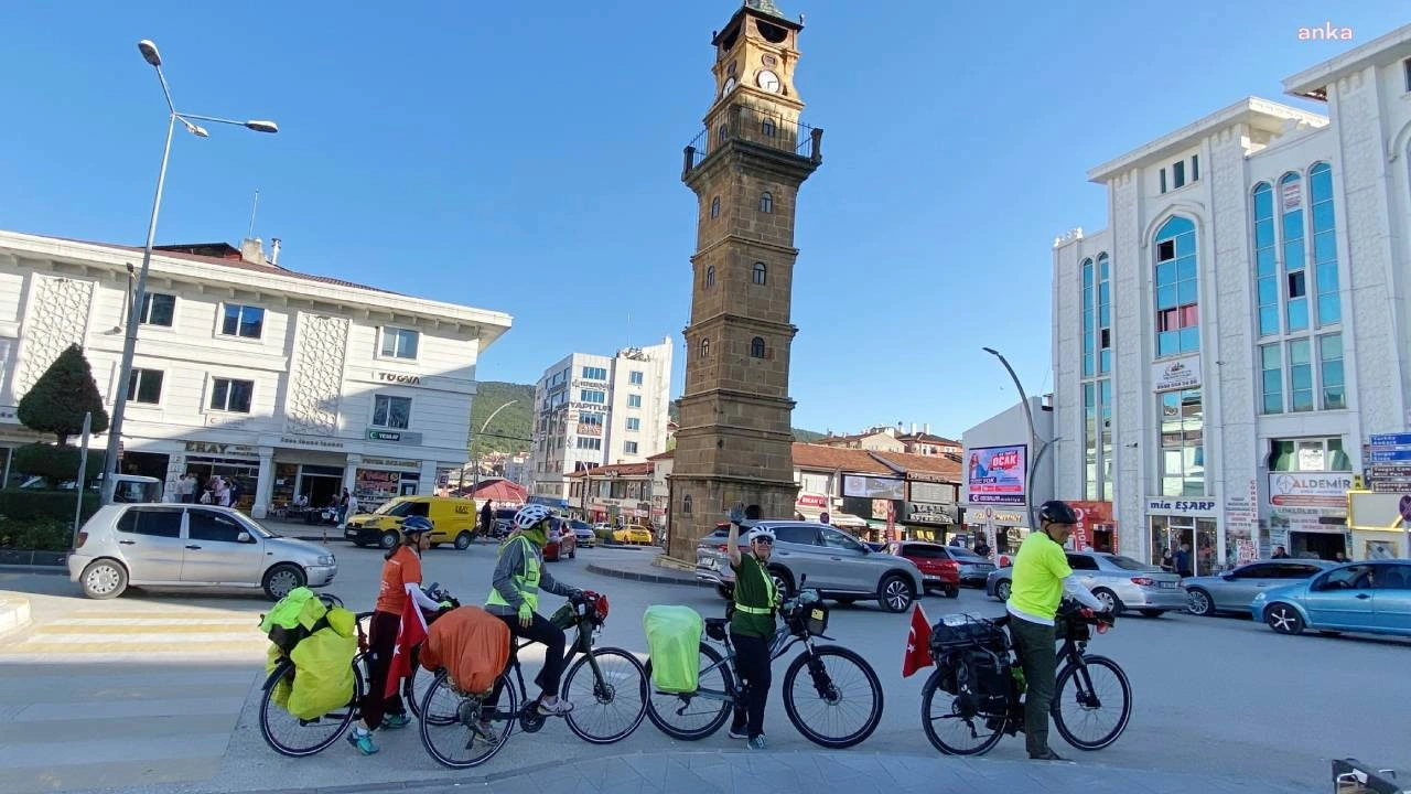İklim değişikliğine dikkat çekmek isteyen aktivistler Yozgat’ta konakladı