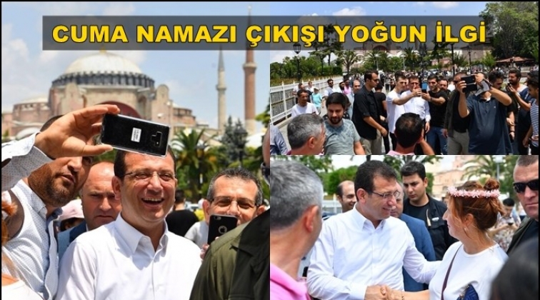 İlk Cuma namazını vatandaşlarla kıldı