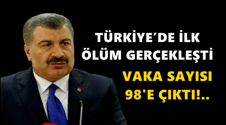 İlk ölüm gerçekleşti! Vaka 98 oldu...