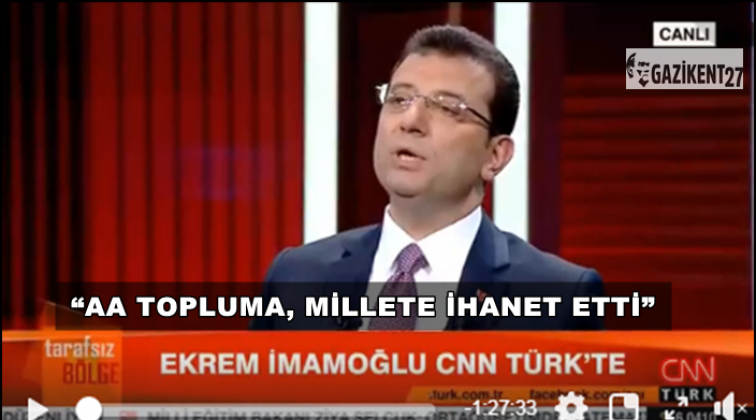 İmamoğlu: AA millete ihanet etti!