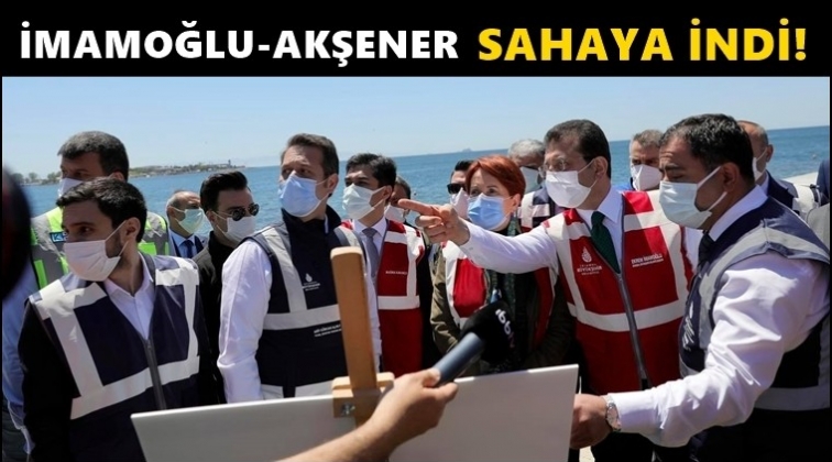 İmamoğlu, Akşener'le beraber sahaya indi...