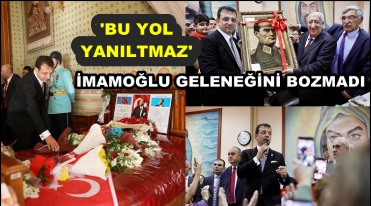 İmamoğlu geleneği bozmadı