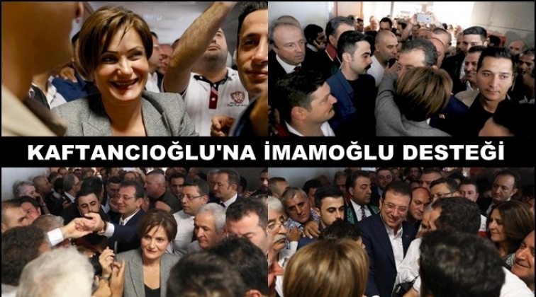 İmamoğlu&rsquo;ndan Kaftancıoğlu&rsquo;na destek