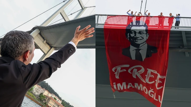 İmamoğlu'nun pankartının köprüye asılmasına soruşturma