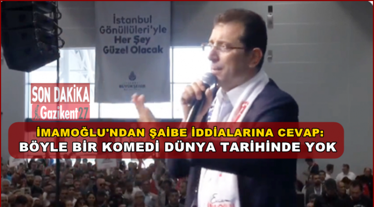 İmamoğlu: Tepkimizi g&uuml;lerek g&ouml;stereceğiz
