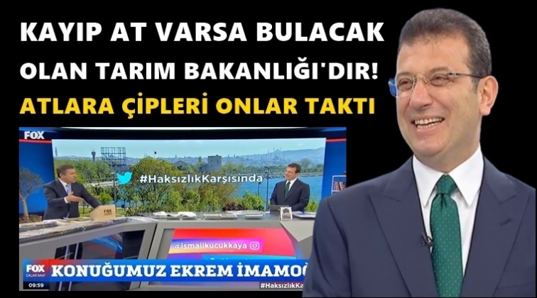 İmamoğlu: Tarım Bakanı açıklasana...