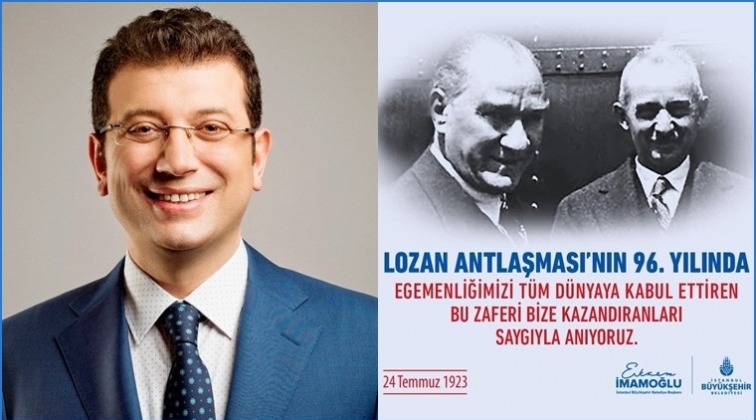 İmamoğlu'ndan AA g&ouml;ndermeli kutlama mesajı