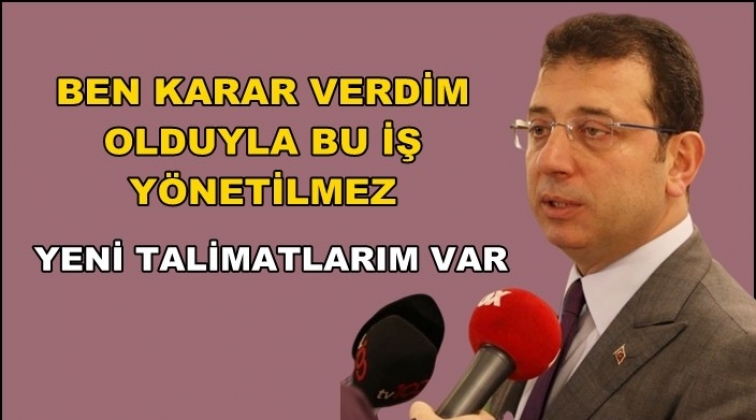 İmamoğlu'ndan Kanal istanbul açıklaması