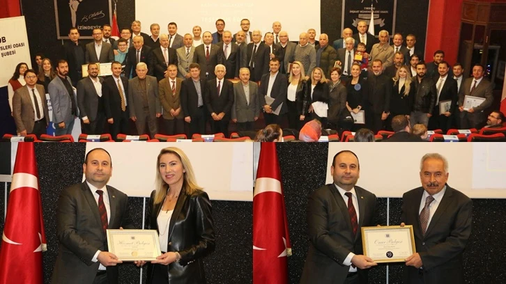 İMO'dan "Plaket ve Onur Belgesi" töreni