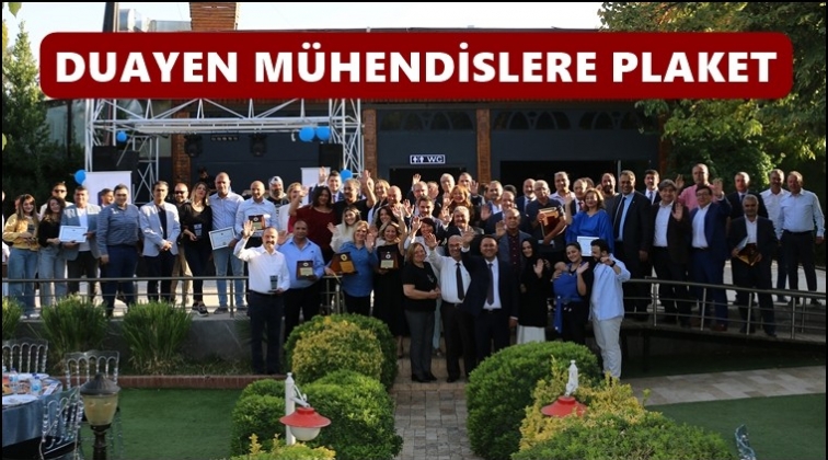 İMO'dan duayen mühendislere plaket...