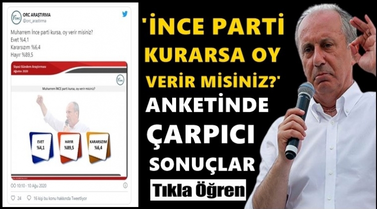 'İnce parti kursa oy verir misiniz?'