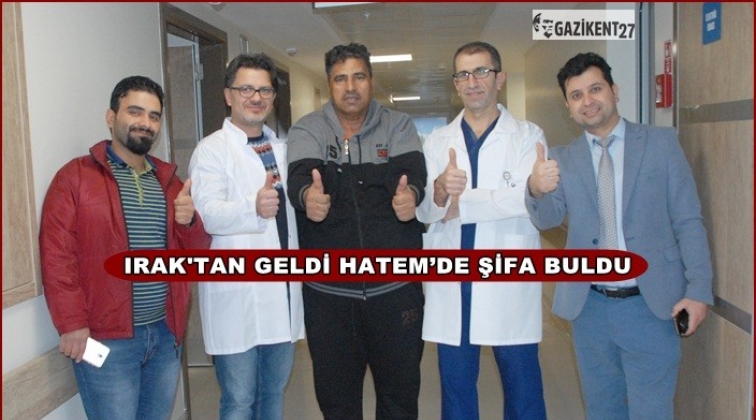 Iraklı hasta Hatem'de şifa buldu