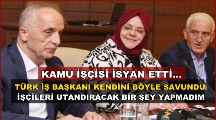 'İş&ccedil;ileri utandıracak bir şey yapmadım'