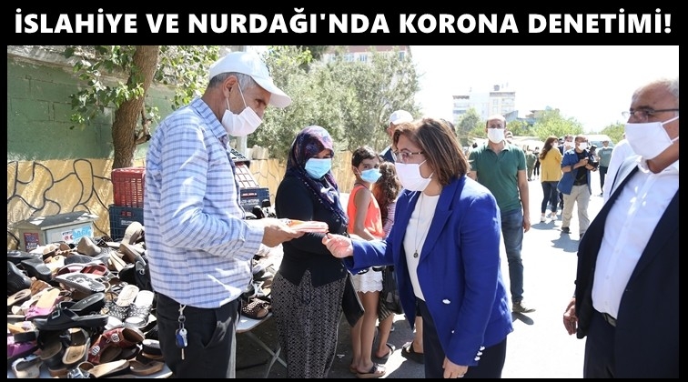 İslahiye ve Nurdağı'nde maske denetimi