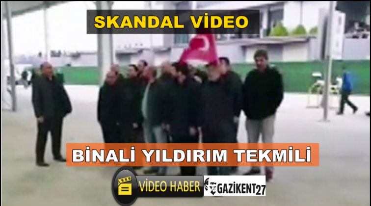 İSPARK &ccedil;alışanlarının Binali Yıldırım tekmili