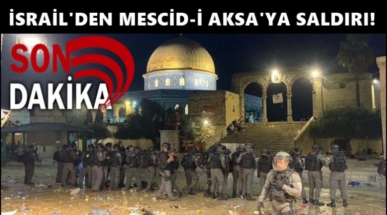 İsrail polisinden Mescid-i Aksa’ya saldırı!