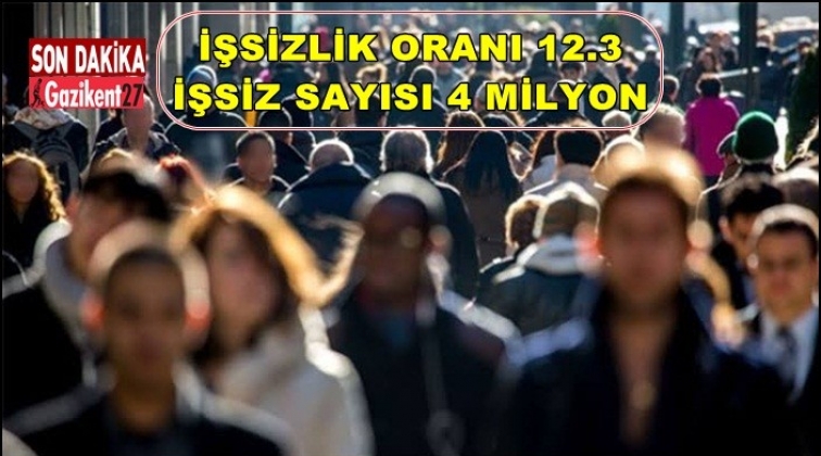 İşsiz sayısı 4 milyona çıktı!