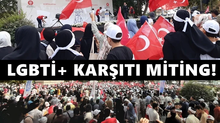 İstanbul'da LGBTİ+ karşıtı miting...