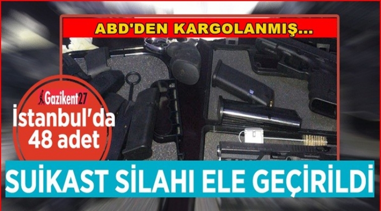 İstanbul'da 48 adet suikast silahı ele geçirildi