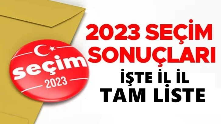 İşte 81 ilde 600 milletvekilinin tam listesi...