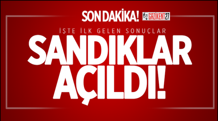 İşte A.A'ya g&ouml;re ilk sonu&ccedil;lar...