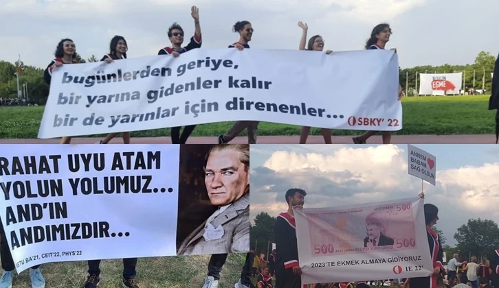 İşte AKP'yi korkutan ODTÜ pankartları...