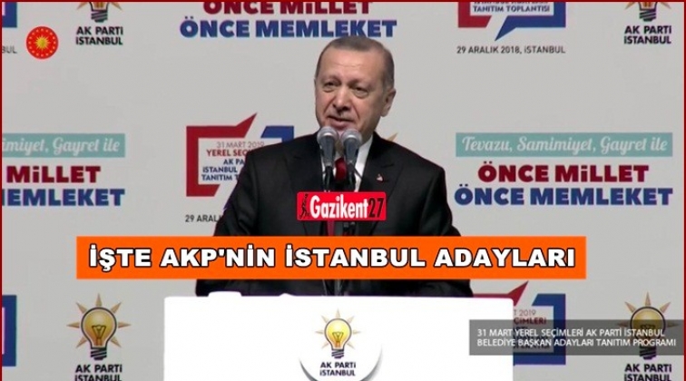 İşte AKP’nin İstanbul adayları…